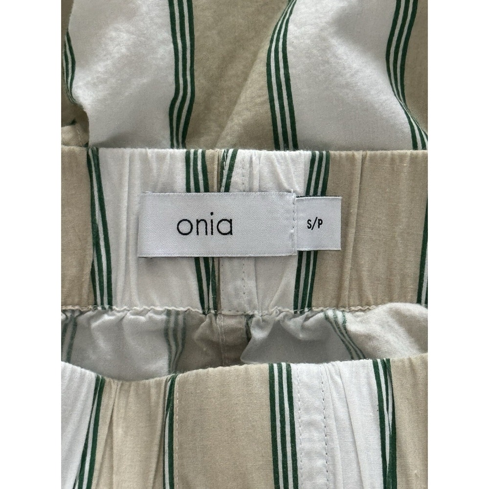 Onia Men's Small Multicolor Striped Poplin Pajama Shorts - Picture 5 of 10